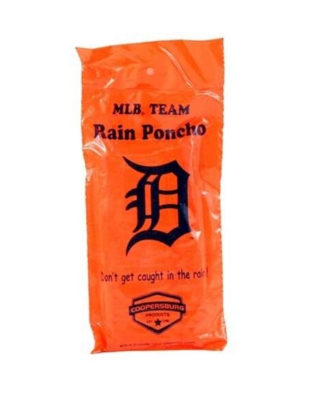 Detroit Tigers Ponchos COOP Style Hooded Gameday Ponchos MLB Official Merch